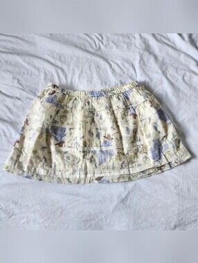 Y2K Vintage Garage Mini Skirt with Lavender Floral Print